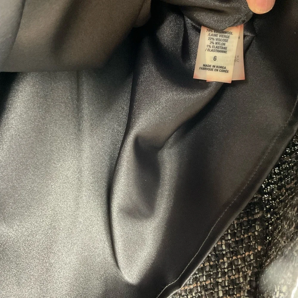 ElieTahari Calista Tweed Box‎ Pleat Skirt